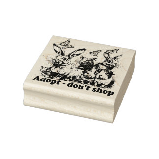 Adopteer niet winkelen - Stempel