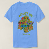 Adopteer ons We hebben pizza T-shirt (Design voorkant)