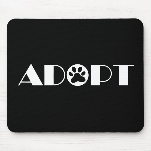 Adopteer poot hond muismat (Voorkant)
