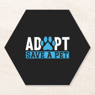 Adopteer Save A Pet Animal Rights Animal Rescue Kartonnen Onderzetters