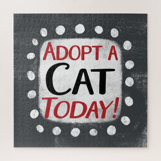 Adopteer vandaag een kat Jigsaw puzzel (Verticaal)