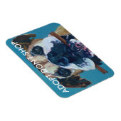 ADOPTEREN NIET WINKELEN Car Magnet Magneet (Rechterzijde)