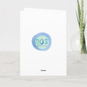 Adoptie Aankondiging geschilderde waterverf (Achterkant)