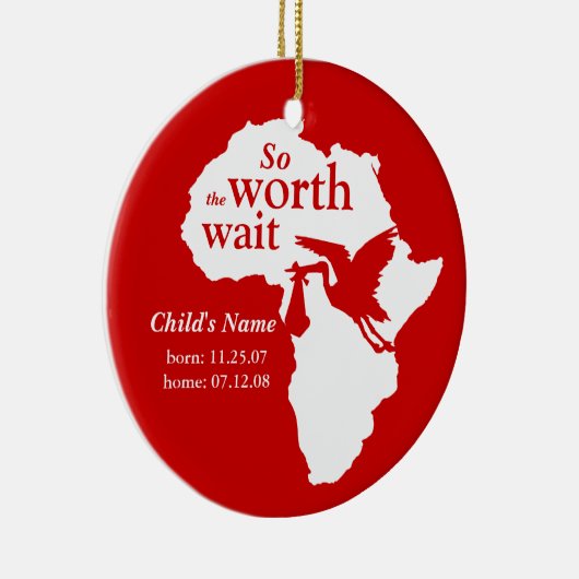 Adoptie Afrika Het wachten ornament (Rechts)