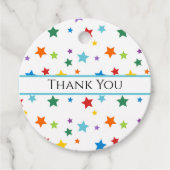 Adoptie Baby shower Bedankt Label-Bright Stars Bedankjes Labels (Voorkant)