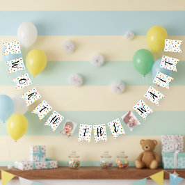 Adoptie Baby shower foto Bunting Vlaggetjes