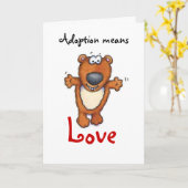 adoptie betekent liefde kaart (Gele Bloem)