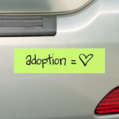 adoptie bumpersticker (Op auto)