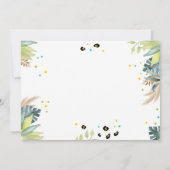 Adoptie Certificaat Safari Partij Dieren Verjaarda Kaart (Achterkant)