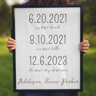 Adoptie Dag Onderteken Belangrijke Data en Naam va Poster