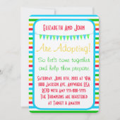 Adoptie Douche Modern Circus Stripes Helder Kaart (Voorkant)