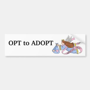 Adoptie Engel Bumpersticker