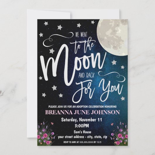 Adoptie Feest Uitnodiging (Voorkant)