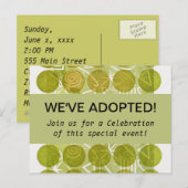 ADOPTIE feestuitnodigingen Uitnodiging Briefkaart (Voorkant / Achterkant)