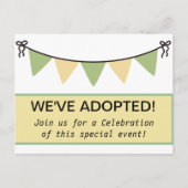 ADOPTIE feestuitnodigingen Uitnodiging Briefkaart (Voorkant)