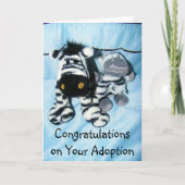 "ADOPTIE" FELICITATIES AAN U EN UW FAMILIE KAART (Voorkant)