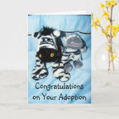 "ADOPTIE" FELICITATIES AAN U EN UW FAMILIE KAART (Gele Bloem)