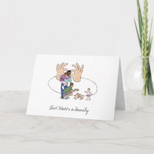 Adoptie felicitaties kaart