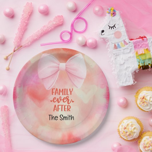 Adoptie Foster Child Family Ever After Papieren Bordje (Feest)