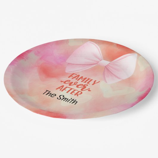 Adoptie Foster Child Family Ever After Papieren Bordje (Gekanteld)