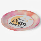 Adoptie Foster Kind familie welkom feest Droom Papieren Bordje (Gekanteld)