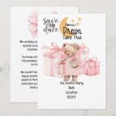 Adoptie Foster Kind Meisje roze themafeest Kaart (Voorkant / Achterkant)