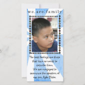 adoptie fotokaart aankondiging (Voorkant)