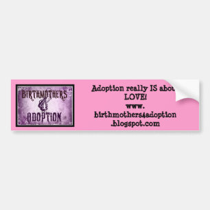 Adoptie gaat echt over LOVE! Bumpersticker