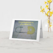 ADOPTIE GEFELICITEERD = LIEFDE & KNUFFELS KAART (Gele Bloem)