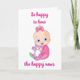 **ADOPTIE** GEFELICITEERD MET JE BABY MEISJE!! KAART