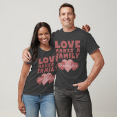 Adoptie Harten "Liefde maakt een gezin" Ouders T-shirt (Unisex)