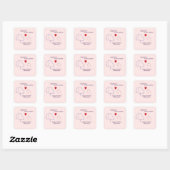 Adoptie is de beste optie vierkante sticker (Vel)
