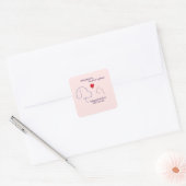 Adoptie is de beste optie vierkante sticker (Envelop)