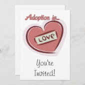 Adoptie is liefde kaart (Voorkant / Achterkant)
