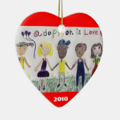 Adoptie is liefdesorganisatie keramisch ornament (Rechts)