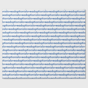 Adoptie is Love wrapping paper Cadeaupapier