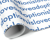 Adoptie is Love wrapping paper Cadeaupapier (Rol Hoek)
