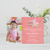 Adoptie meisje aankondiging (Staand voorkant)