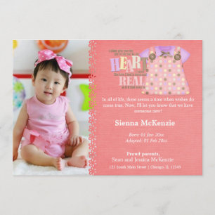 Adoptie meisje aankondiging