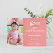 Adoptie meisje aankondiging (Staand voorkant)