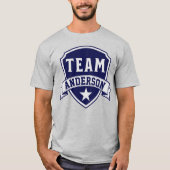 Adoptie "Officieel Team" Naam Ouder Gotcha Dag T-shirt (Voorkant)
