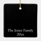 Adoptie Onze eerste Kerstmis als een Forever Famil Keramisch Ornament (Achterkant)