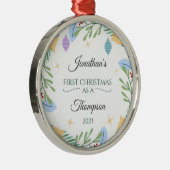 Adoptie Ornament Gepersonaliseerd als Eerste Kerst (Rechts)