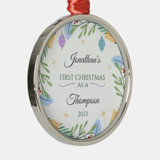 Adoptie Ornament Gepersonaliseerd als Eerste Kerst (Rechts)