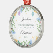 Adoptie Ornament Gepersonaliseerd als Eerste Kerst (Links)