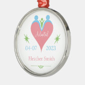 Adoptie Ornament Gepersonaliseerd als Eerste Kerst (Links)