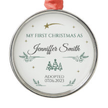 Adoptie Ornament Gepersonaliseerd als Eerste Kerst