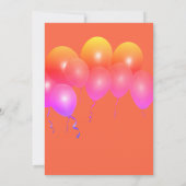 Adoptie Party Dochter Fotoballonnen Uitnodiging (Achterkant)