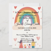 Adoptie Regenboog Baby shower Kaart (Voorkant)