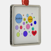 Adoptie Reis van Hart Cirkels Metalen Ornament (Rechts)